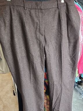 Chadwicks Brown Wool-Blend Dress Pants